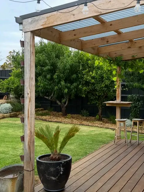 Backyard lawn with rockery planting (4 of 4)