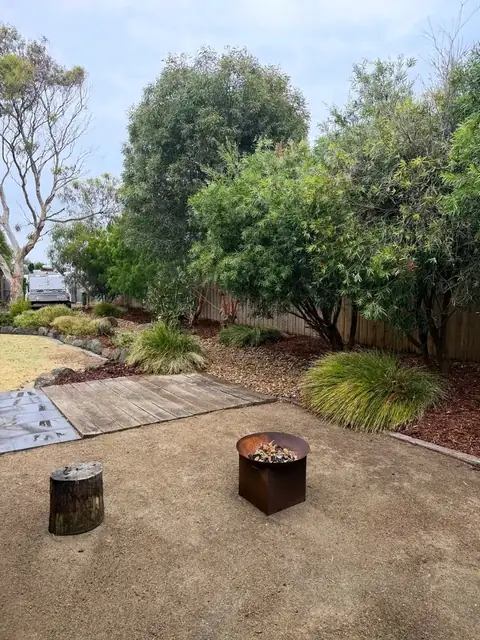 Backyard before and after a garden clean-up (after)