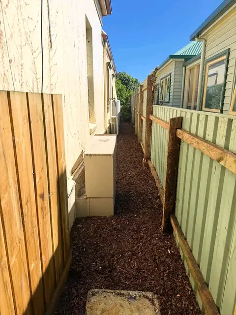 Side path with stepping stones (after)